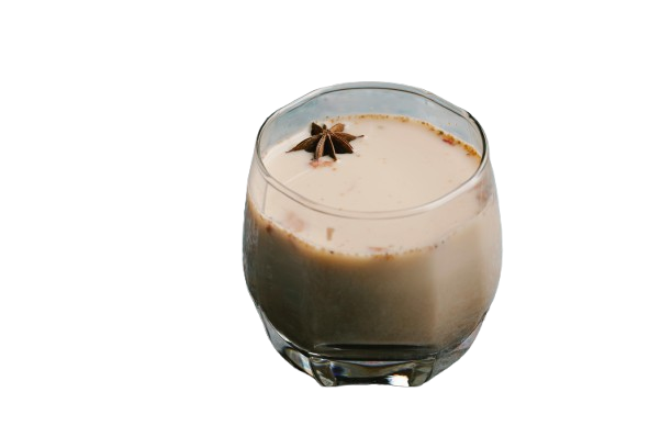 Mocha topped with cocoa in a warm ceramic cup